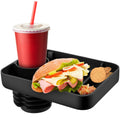 Car Seat Travel Tray for Kids Toddler Car Seat Cup Holder Food Tray for Travel Road Essentials Accessories Portable Silicone Travel Tray for Snacks Toys Books Entertainment Kids Travel