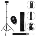 82 Inch Tall Extendable Tripod with Mobile Phone Clip Mount Ball Head Carry Bag and Remote Compatible with Most Cell Phones DSLRs Digital Cameras for Selfie and Live Video MeeA
