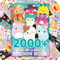 Original Squishmallows 2000+ One of a Kind Sticker Book 43 Sticker Sheets Kawaii Squishmallows Stickers for Water Bottle Notebooks Party Favor Bags Cute Stickers & Sticker Books for Kids Ages 4-8