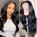 Siji Mei Body Wave Lace Front Wigs Human Hair for Black Women 4x4 Lace Closure Wigs Human Hair Pre Plucked 180% Density Brazilian Glueless Wigs Human Hair 28 Inch